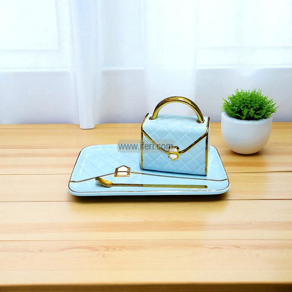 Ceramic Tea, Coffee Cup, Saucer & Spoon Set GA8295