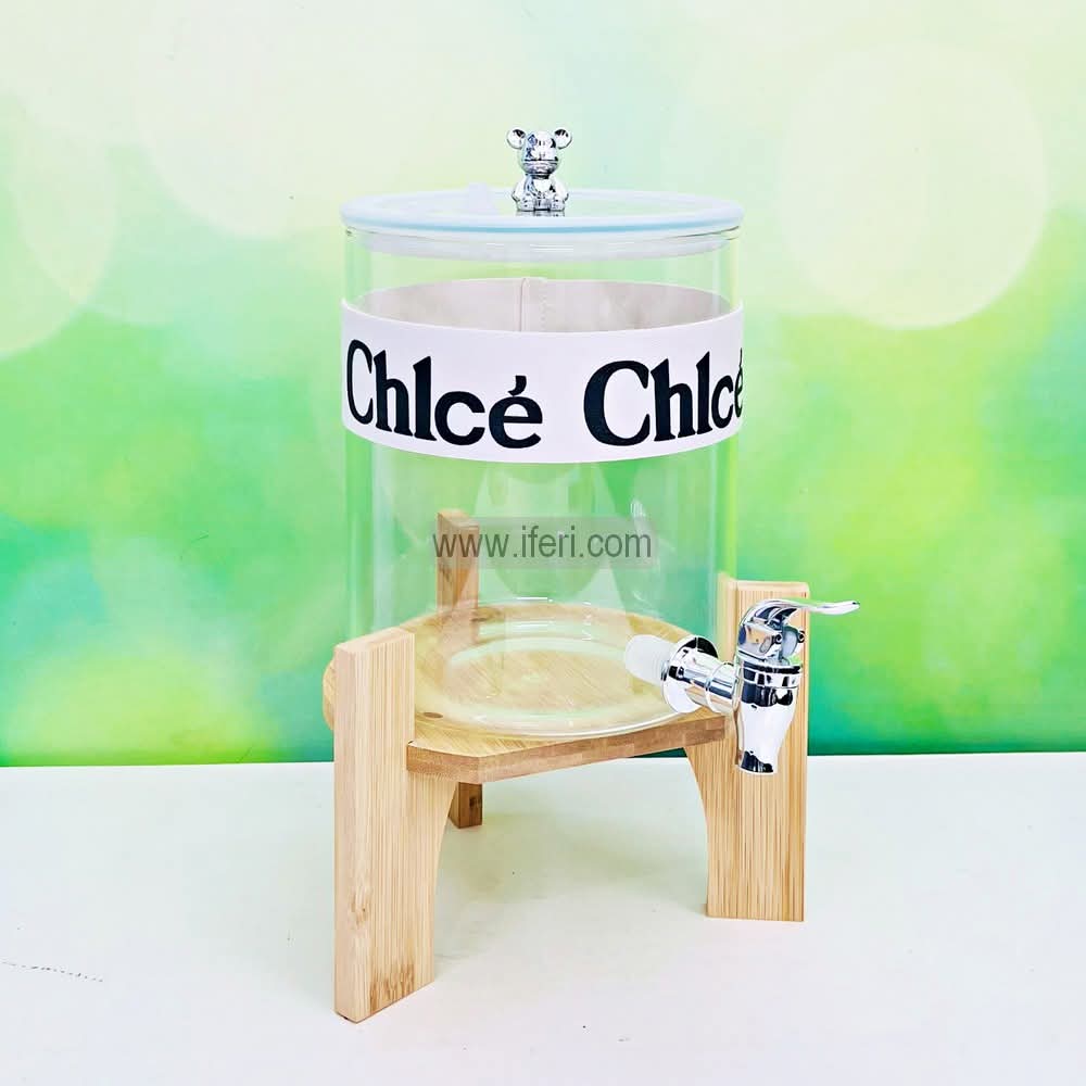 3.6 Liter Borosilicate Glass Juice Dispenser with Stand BS085