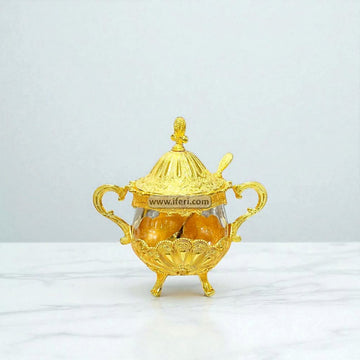 4 Inch Glass Sugar Pot MT613