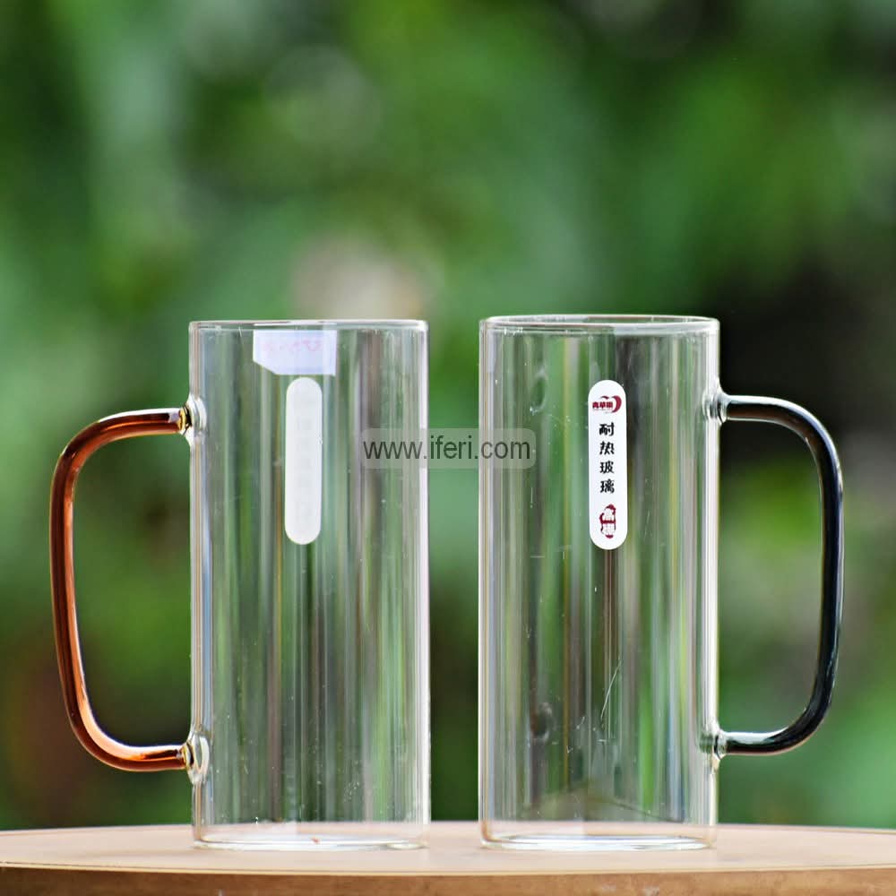 2 Pcs Borosilicate Glass Coffee Mug CK1564