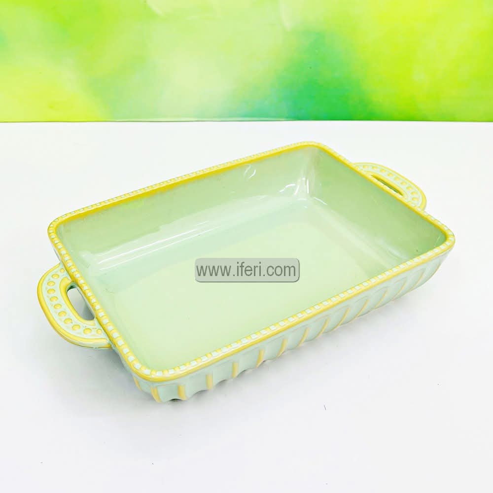 9.5 Inch Rectangle Shaped Exclusive Ceramic Casserole Dish RY3361