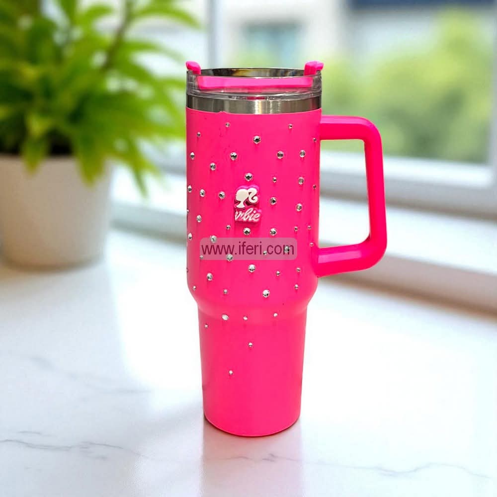 10.5 Inch Ladies Coffee Cup, Vacuum Cup, Tumbler with Handle GA8340