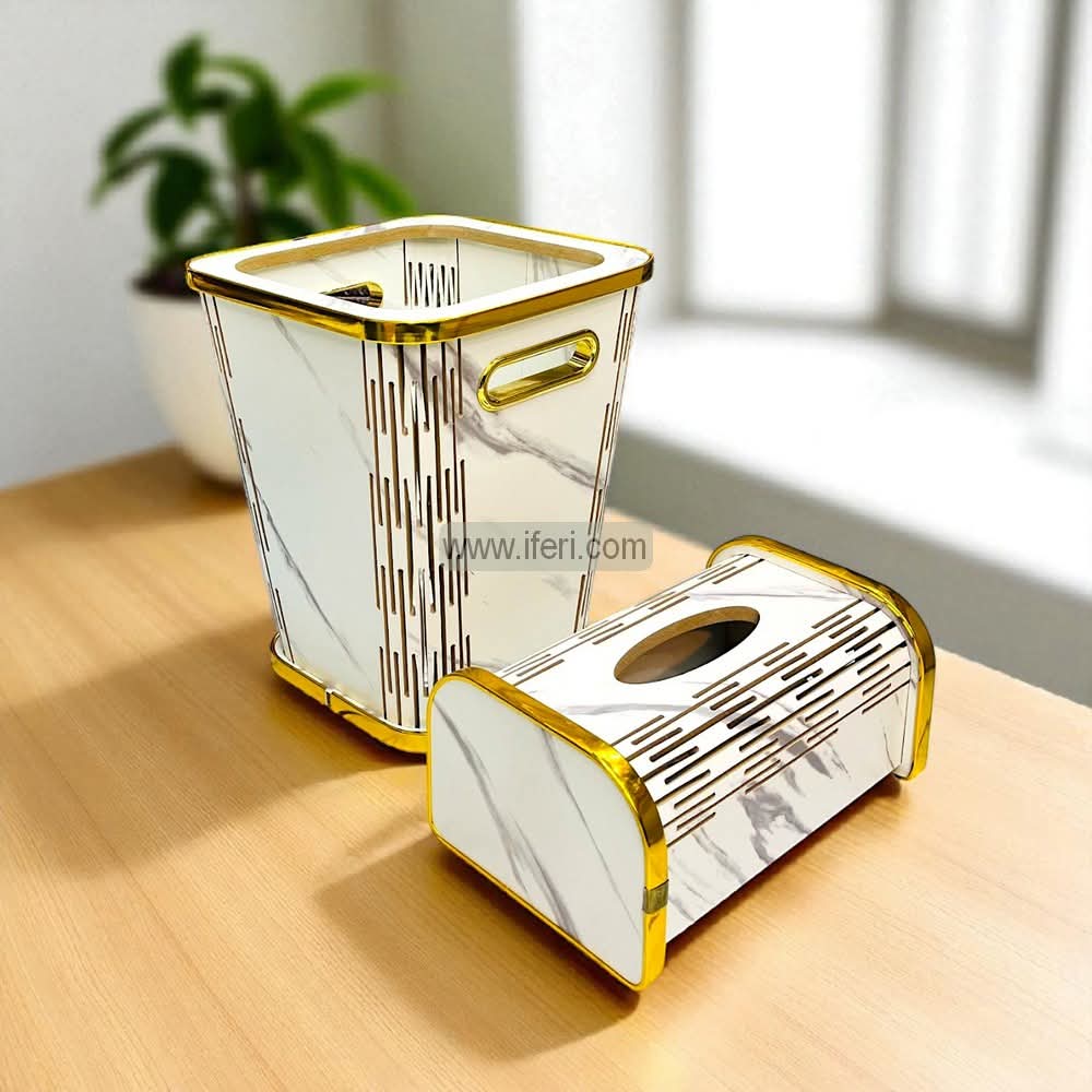 3 Pcs Waste Bin & Tissue Box Set GA8363