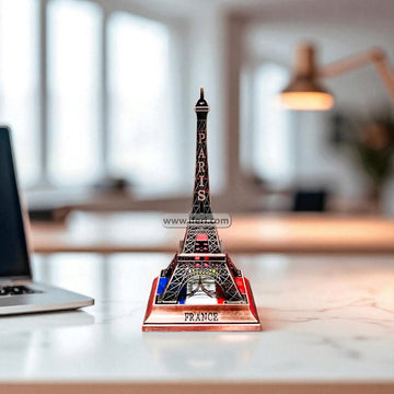 6.5 Inch Metal Eiffel Tower Sculpture Showpiece MT620