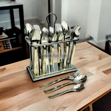 36 Pcs Stainless Steel Cutlery Set with Stand RY2421