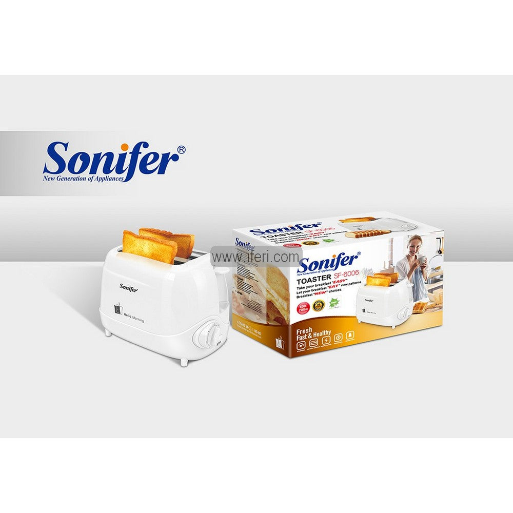 Sonifer 600W 2 Slice Toaster SF-6006