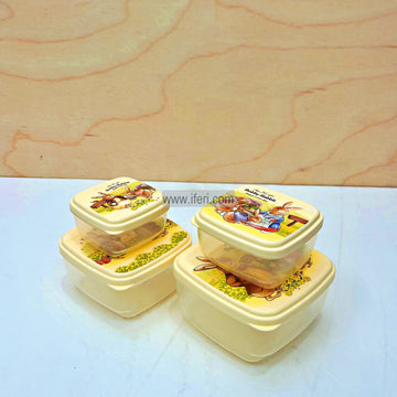 4 Pcs School Tiffin Box Food Container SP497