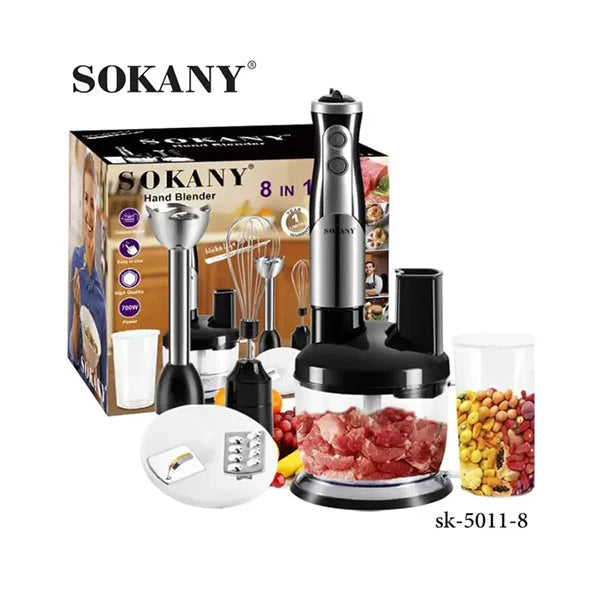 Sokany 700W Hand Blender 8 in 1 SK-5011-8