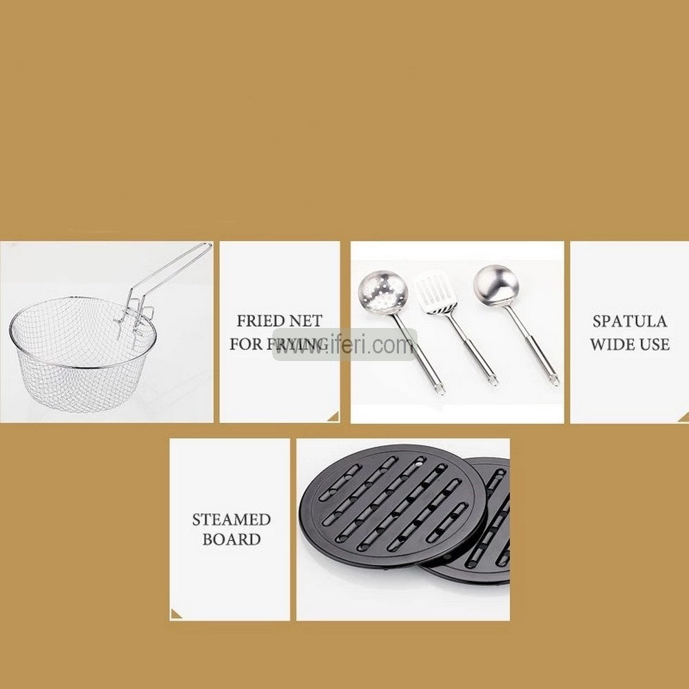 21 Pcs Kaisa Villa Stainless Steel Cookware Set with Lid KV-21G