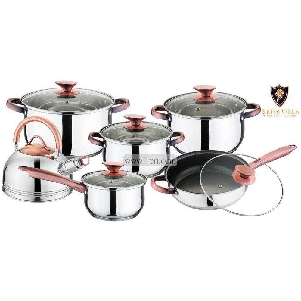 6 Pcs Stainless Steel Cookware Set with Lid KV6689 Price in Bangladesh - iferi.com