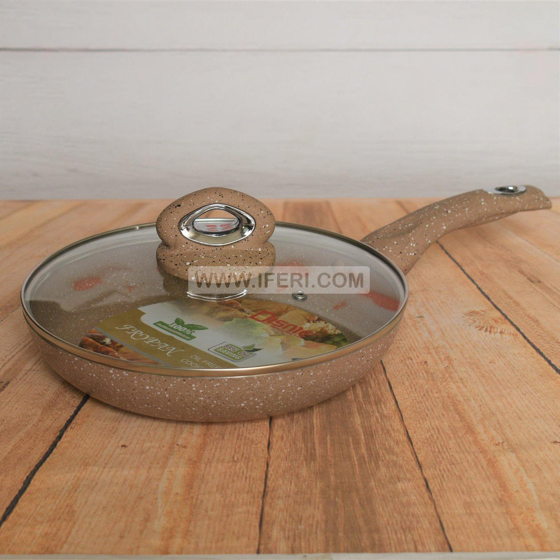 28cm Marble Coating Frying Pan with Lid UT5212 - Price in BD at iferi.com