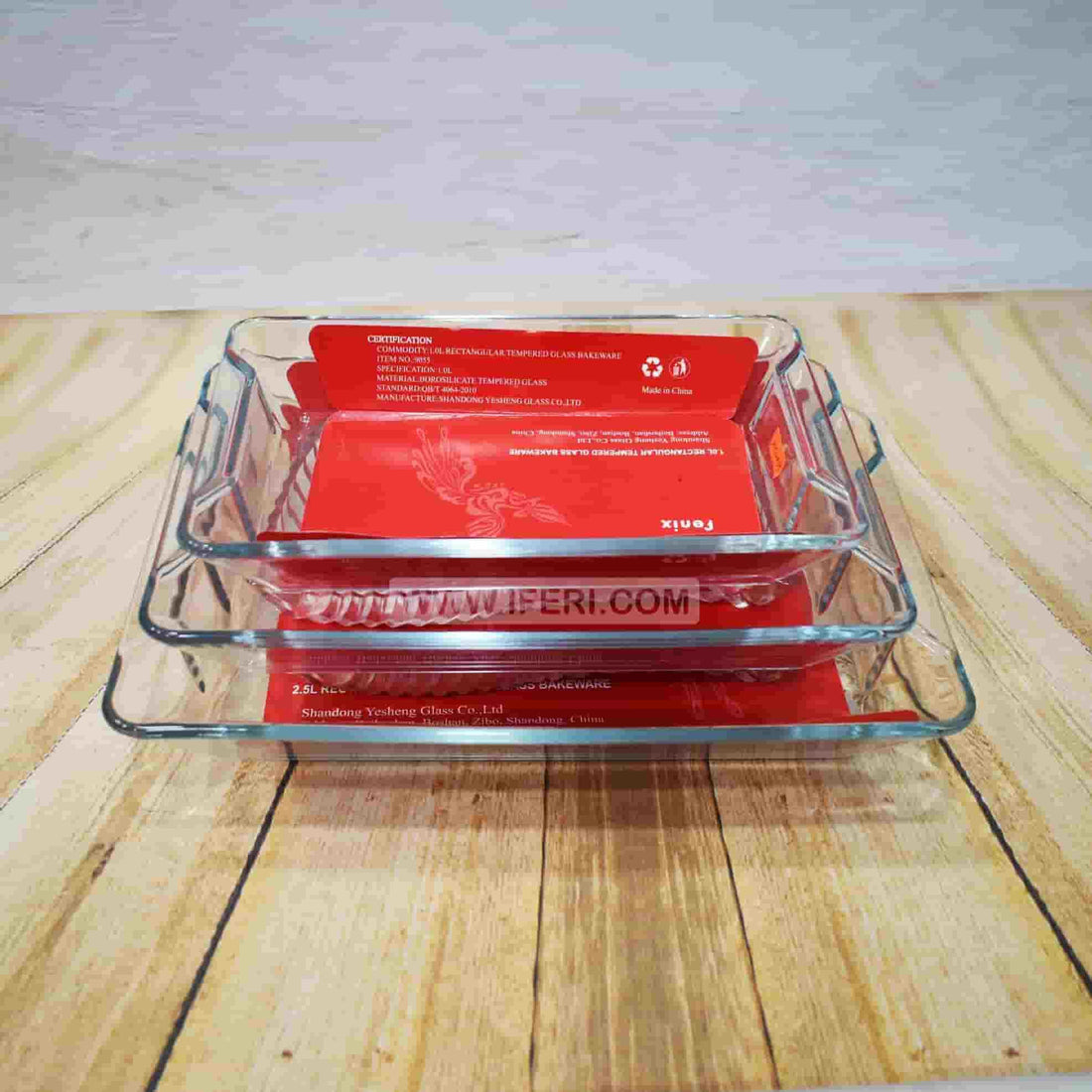 3 Piece Tempered Glass Rectangular Casserole Set SMN5572 Price in Bangladesh - iferi.com