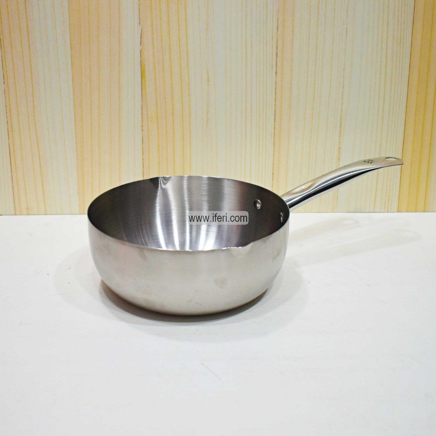 18 cm Stainless Steel Long Handle Milk Pan Oil Pot SN0701 Price in Bangladesh - iferi.com