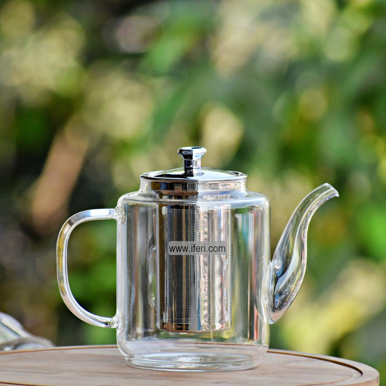 1200ml Tempered Glass Tea Pot with Infuser RY0150 Price in Bangladesh - iferi.com