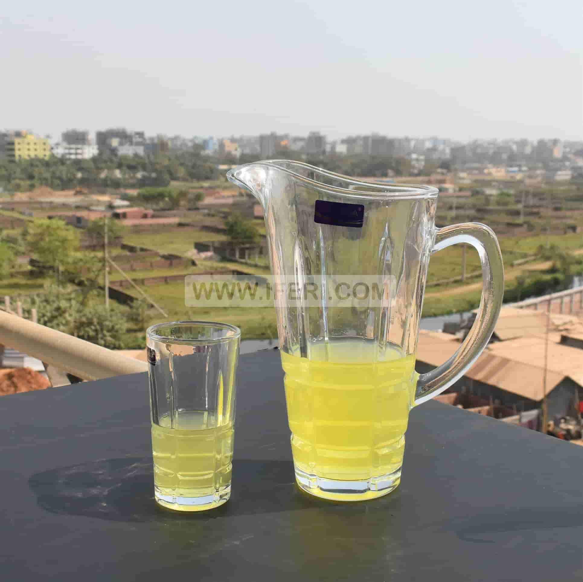 7 Pcs Glass Made Water Juice Jug & Glass Set UT8435 - Price in BD at iferi.com