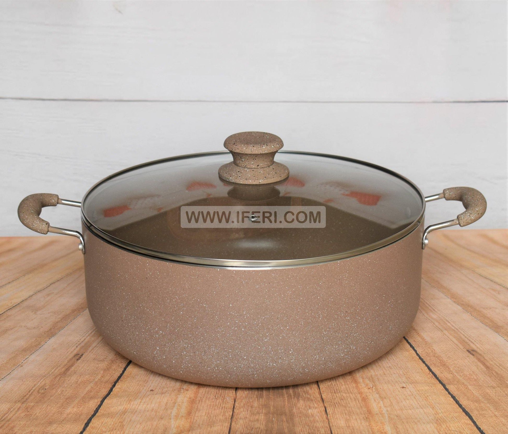 34cm Marble Coating Cookware with Lid UT8214 - Price in BD at iferi.com