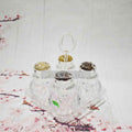 4 Pcs Acrylic Spice Jar Set With Holder TG1120 - Price in BD at iferi.com