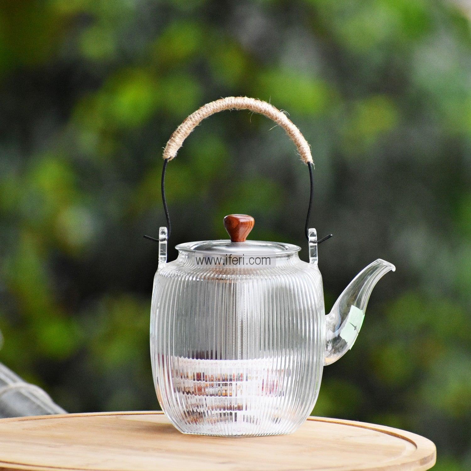 5 Inch Tempered Glass Tea Pot with Infuser RY0141 Price in Bangladesh - iferi.com