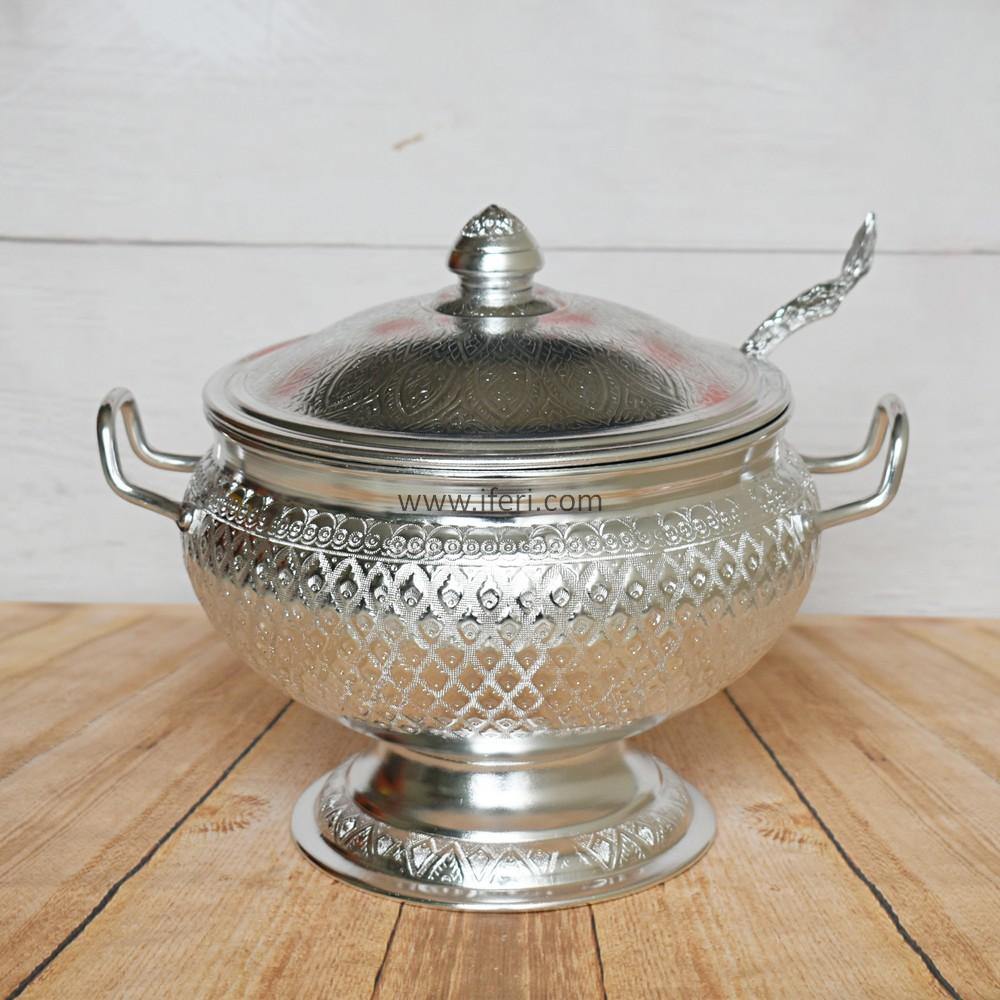 12 Inch Vintage Aluminum Food Dish with Lid UT10121 - Price in BD at iferi.com