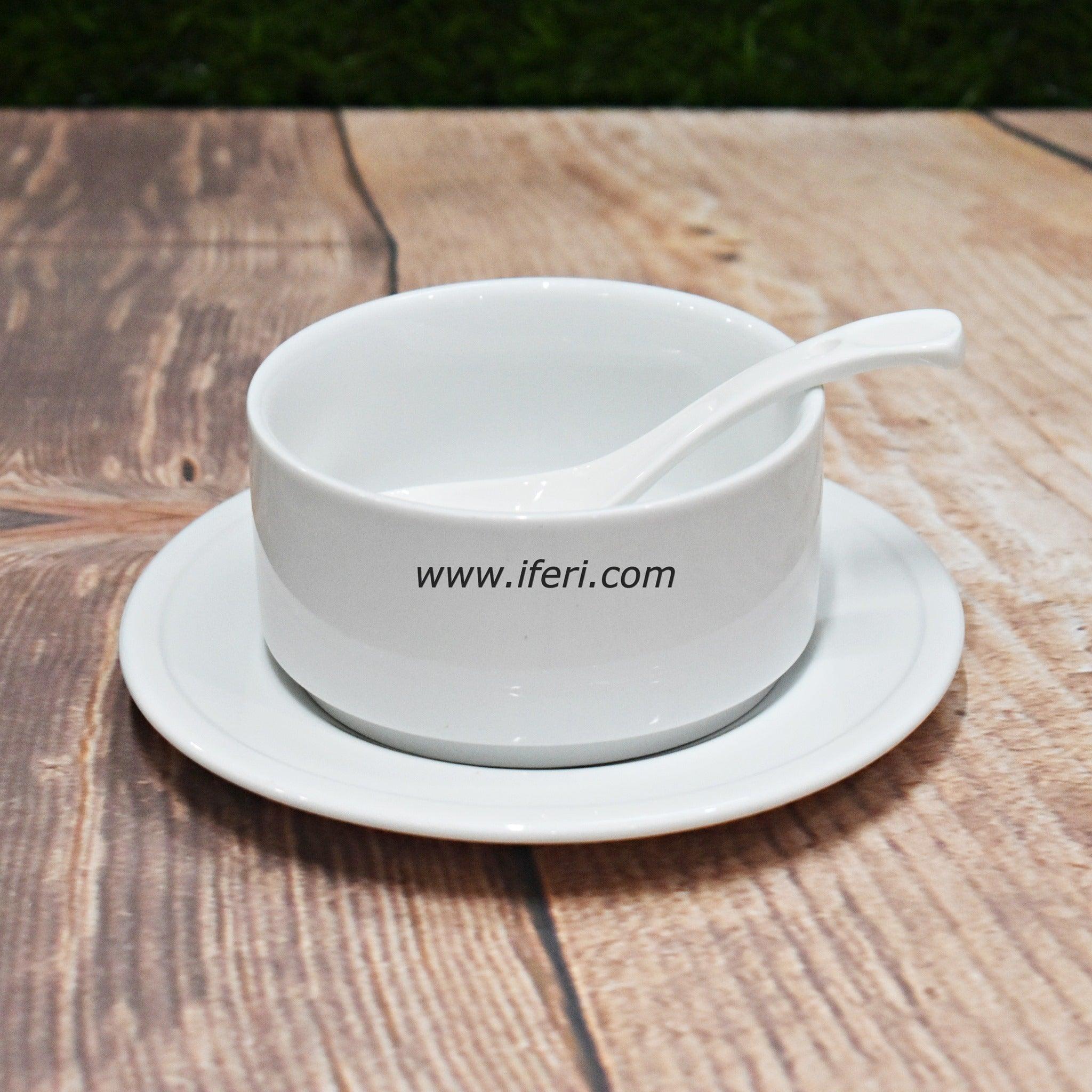 18 pcs White Ceramic Soup Set SN4860 Price in Bangladesh - iferi.com