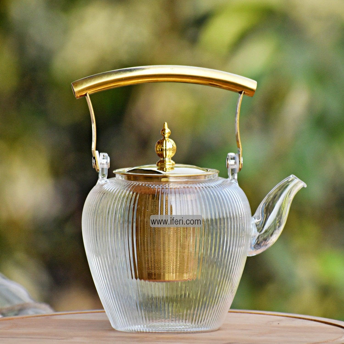 1100ml Tempered Glass Tea Pot with Infuser RY0137 Price in Bangladesh - iferi.com