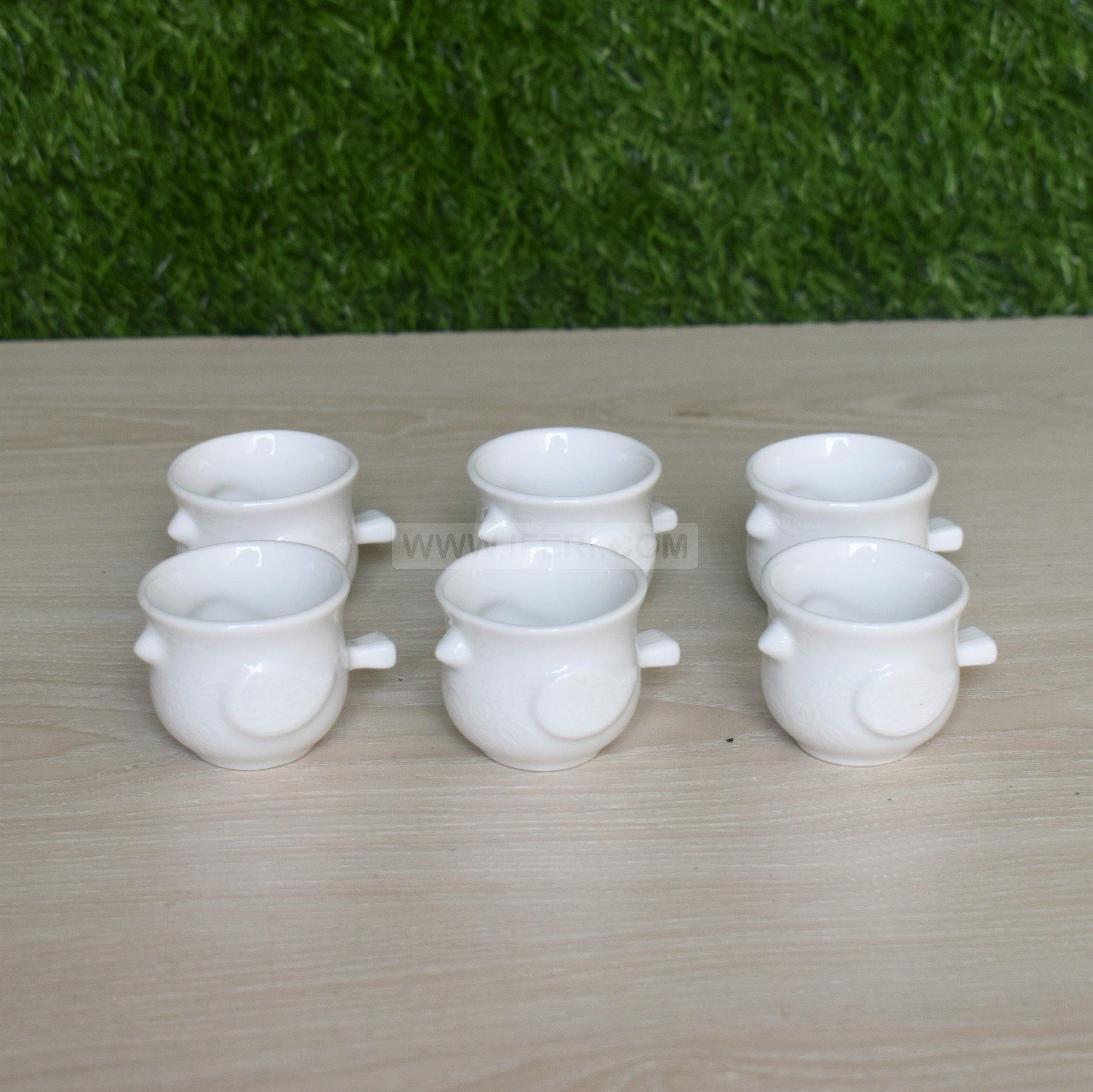 2 Inch 6 pcs Ceramic Boiled Egg Serving Cup UT7010 - Price in BD at iferi.com