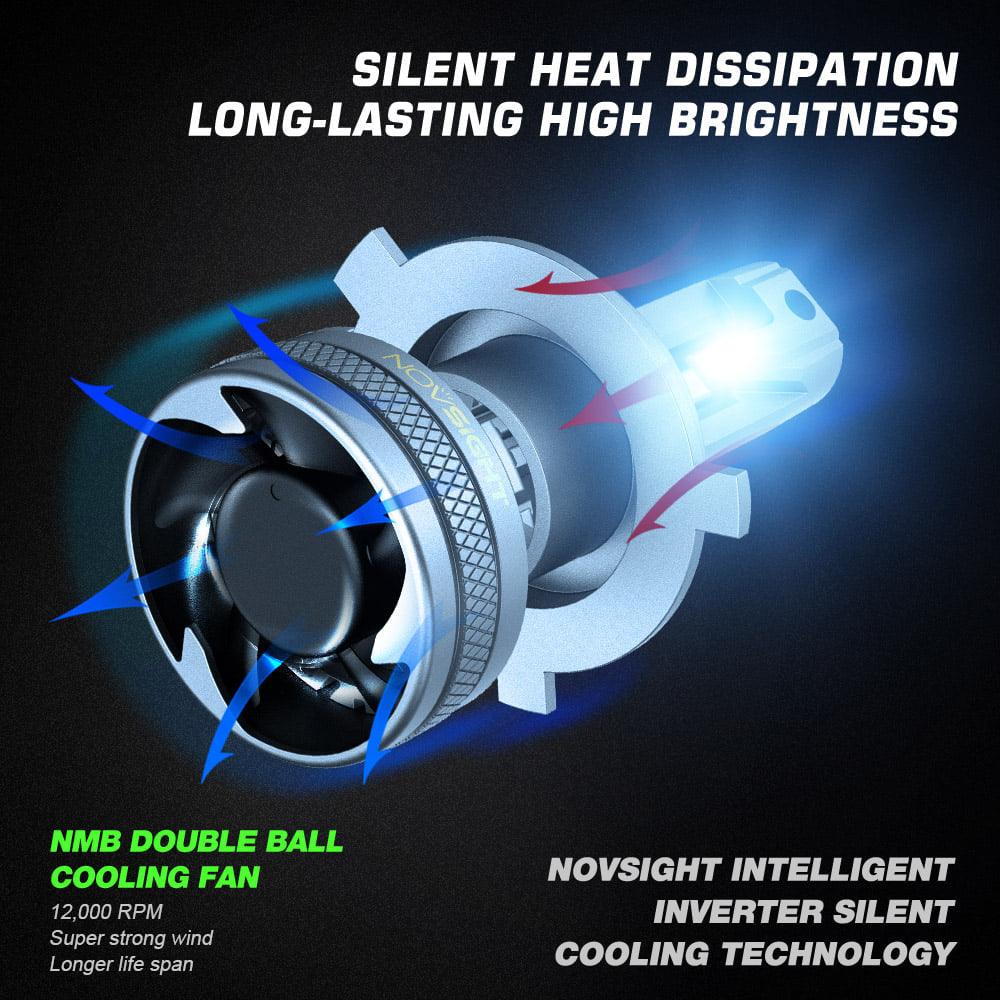 NovSight N37 LED Light H4 Socket For Car or Bike price in Bangladesh