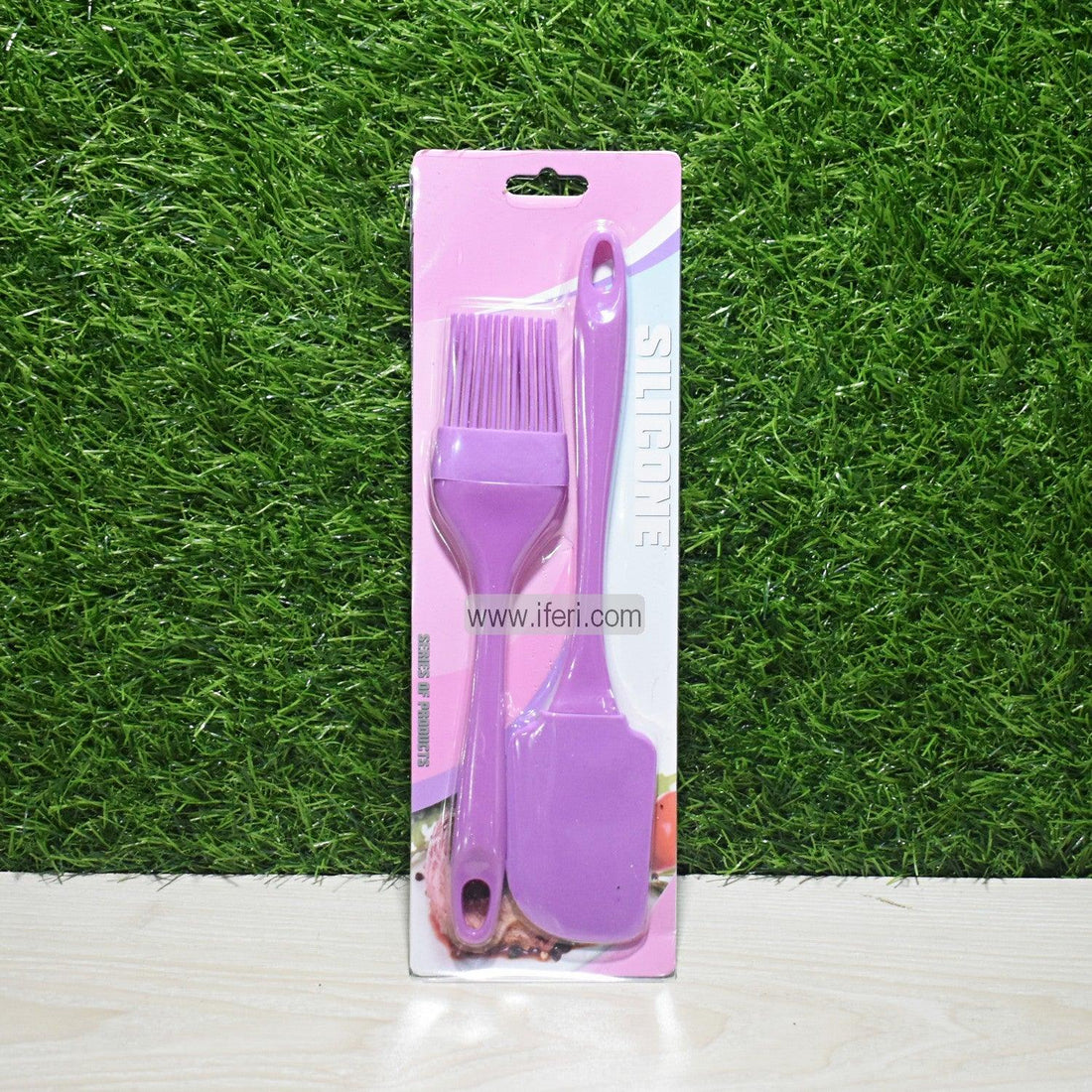 2 Pcs Silicone Spatula & Brush Set LB7708 Price in Bangladesh - iferi.com
