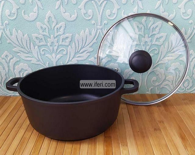 24cm Cast Iron Cookware with Lid ALM0077-3 Price in Bangladesh - iferi.com