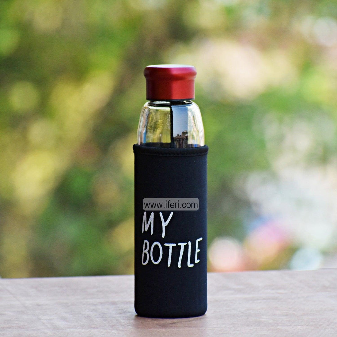 500 ML Glass Water Bottle with Cover RH1475 Price in Bangladesh - iferi.com