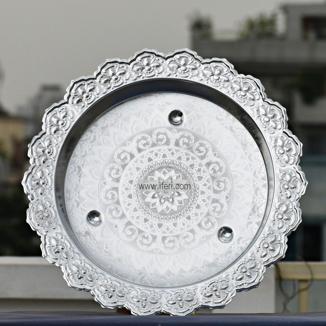 50cm Vintage Aluminium Food Plate/Thali UT1164 Price in Bangladesh - iferi.com