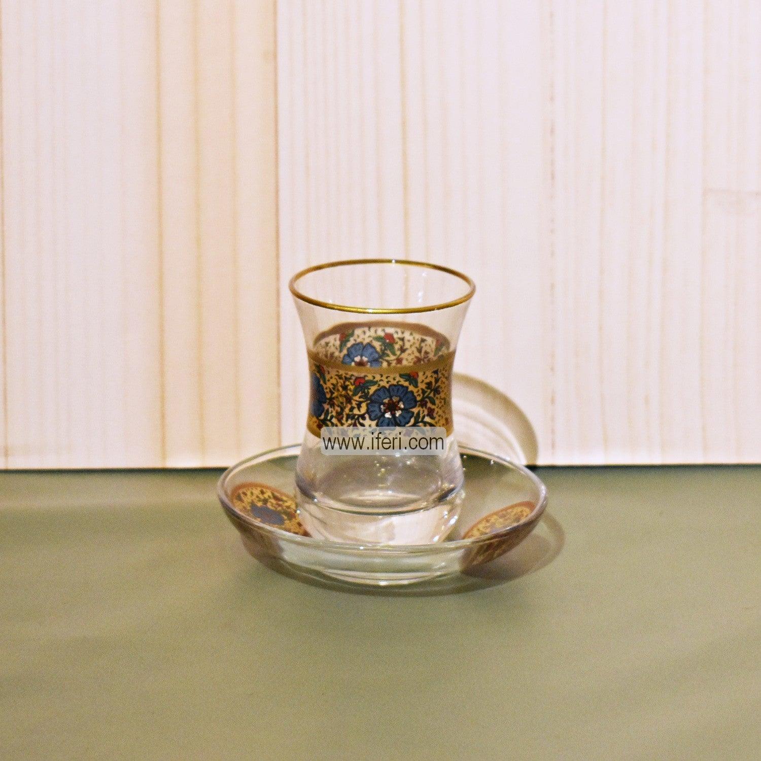 12 Pcs Exclusive Glass Turkish Tea Cup & Saucer Set GA2025 Price in Bangladesh - iferi.com
