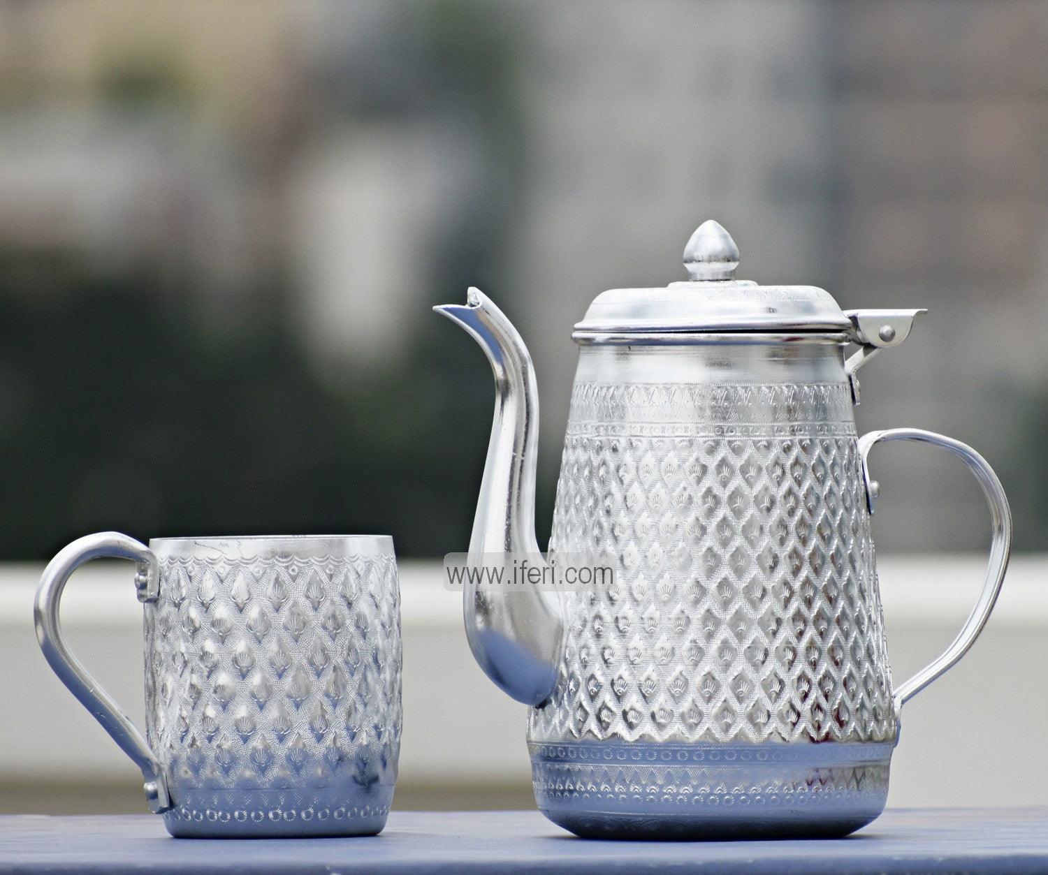 7 Pcs Vintage Aluminium Water Jug & Mug Set UT14875 Price in Bangladesh - iferi.com