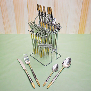 24 Pcs Stainless Steel Cutlery Set RH0234 Price in Bangladesh - iferi.com