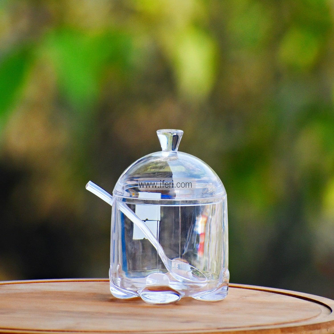 4 inch Airtight Acrylic Spice Jam Jar With Spoon RY0800 Price in Bangladesh - iferi.com
