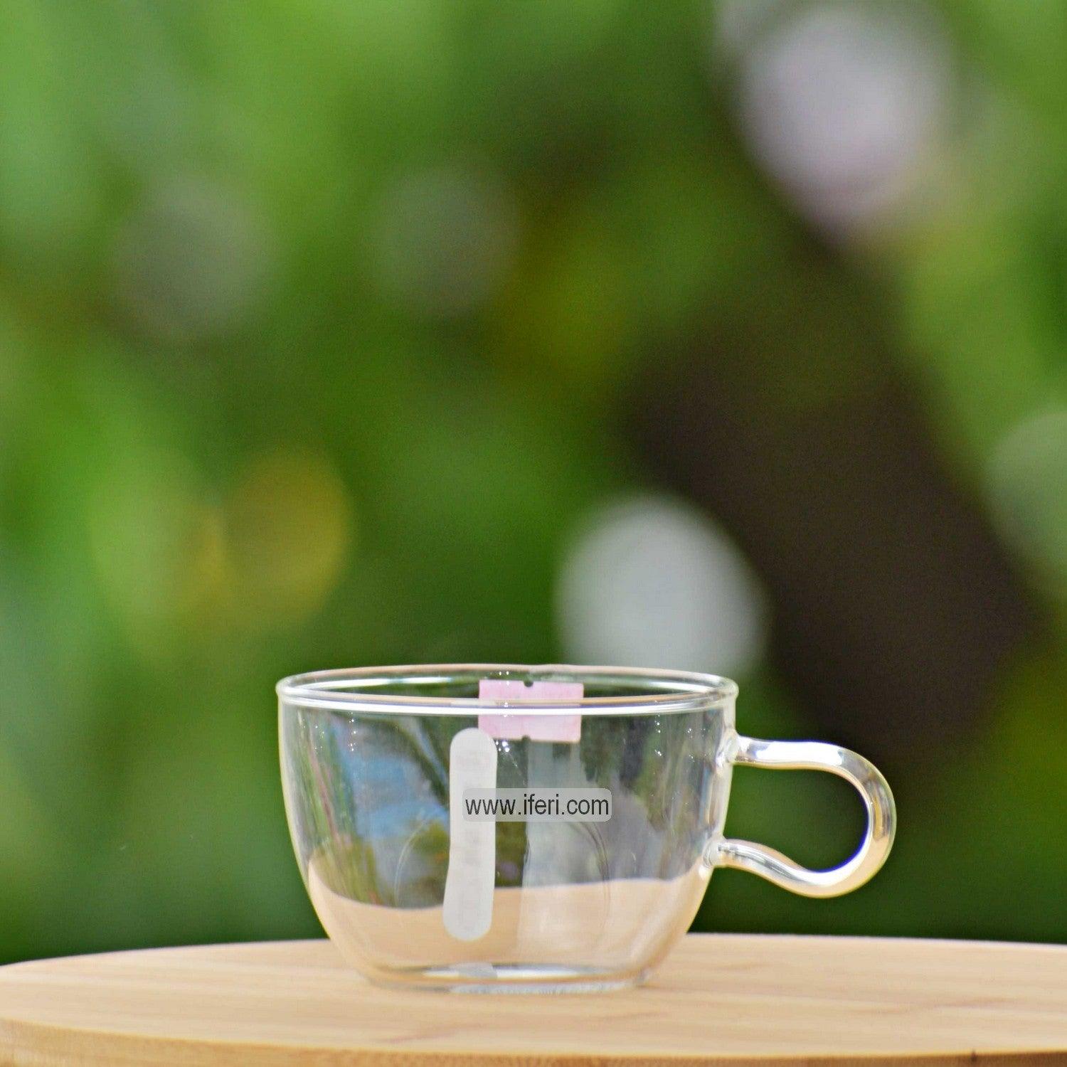 6 Pcs Borosilicate Glass Green Tea Cup FT0880 Price in Bangladesh - iferi.com