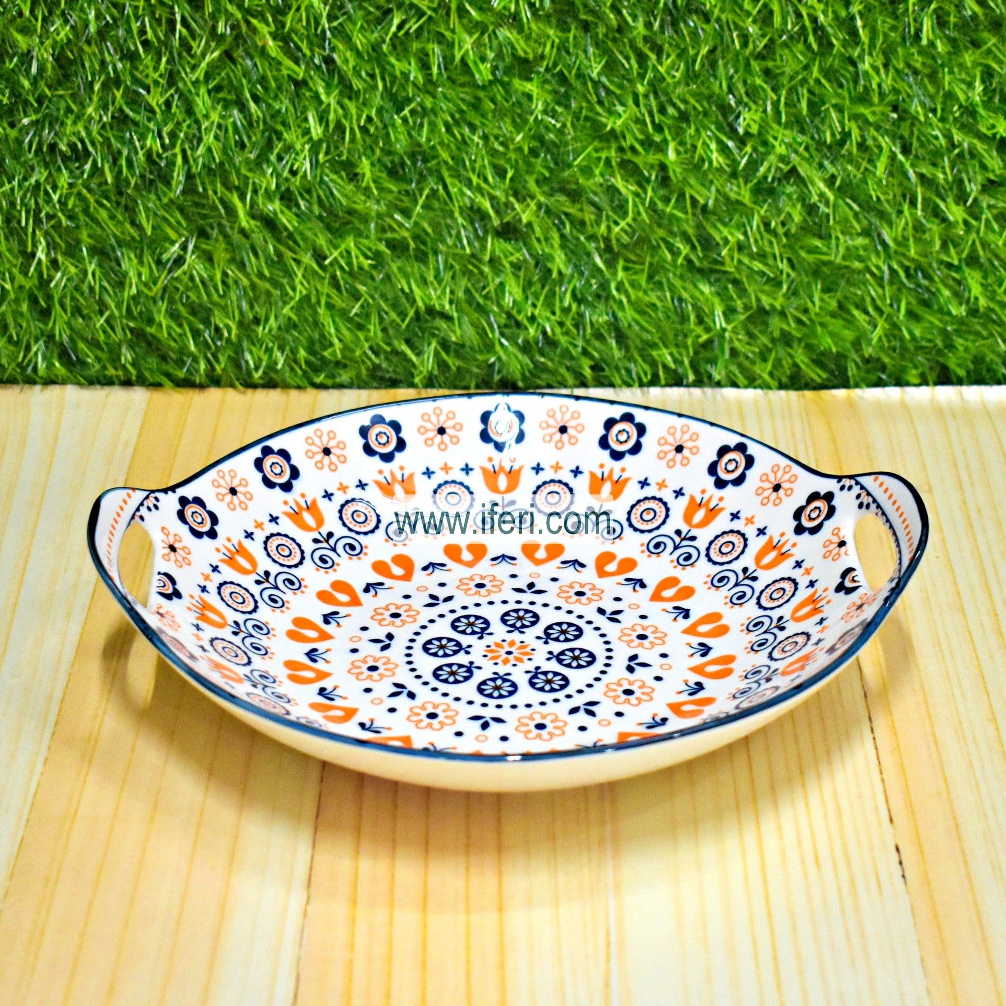 11 Inch Ceramic Salad/Kabab Serving Plate SY0093 Price in Bangladesh - iferi.com