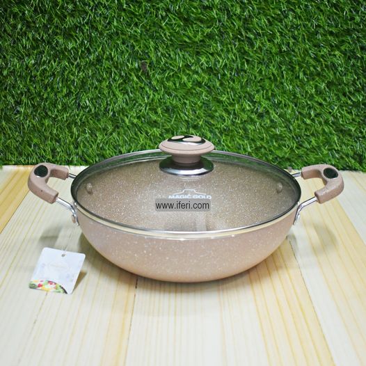 28cm  Magic Gold Non-stick Cookware / Kadai with Lid TG00093