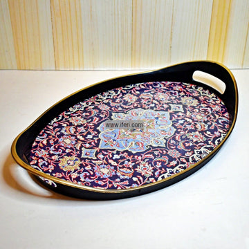 16.5 Inch Plastic Oval Shaped Serving Tray 