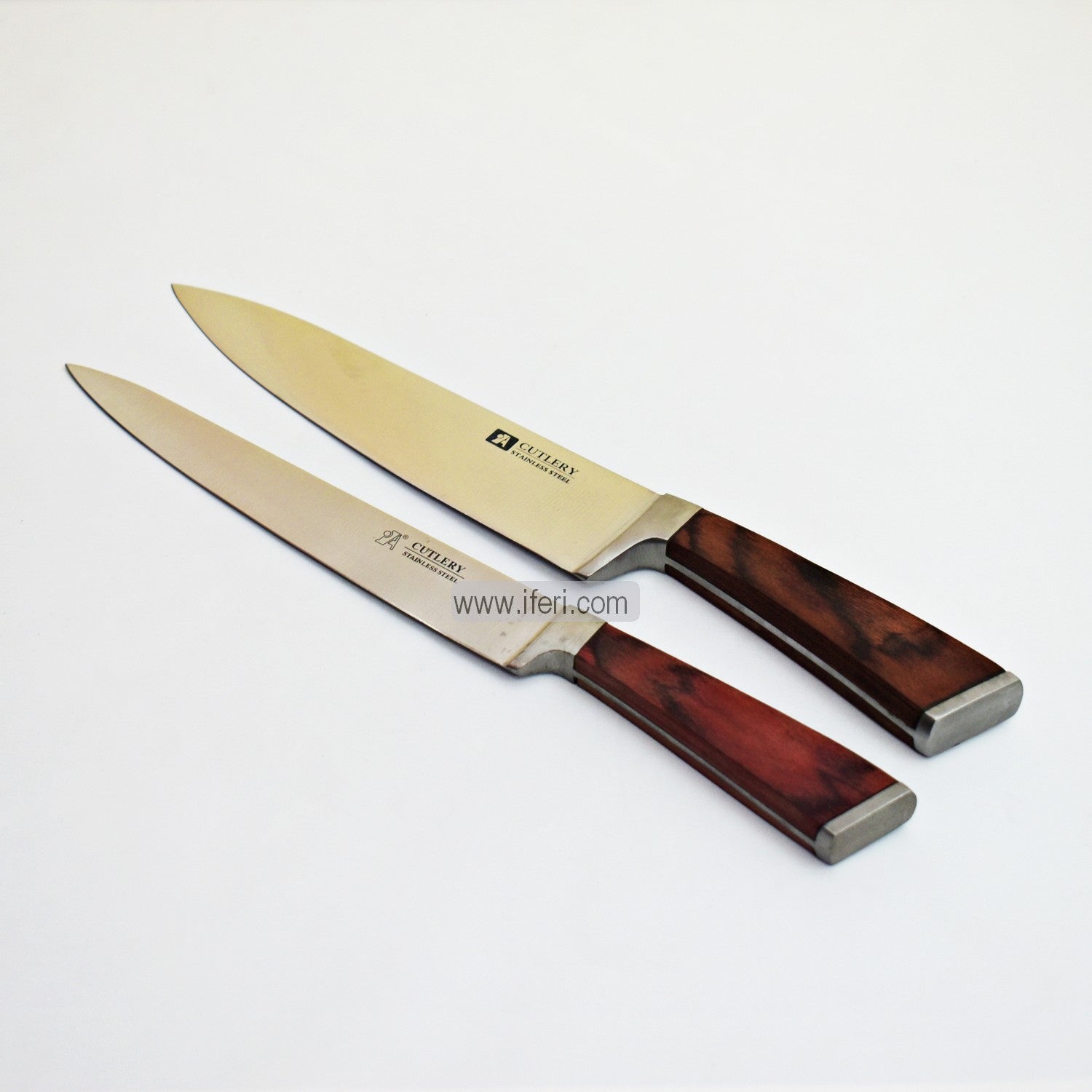 2 pcs Wooden Handle Kitchen Knife TG0936