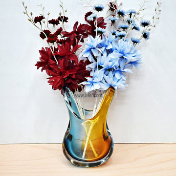 9 Inch Heavy Crystal Glass Decorative Flower Vase FT1358