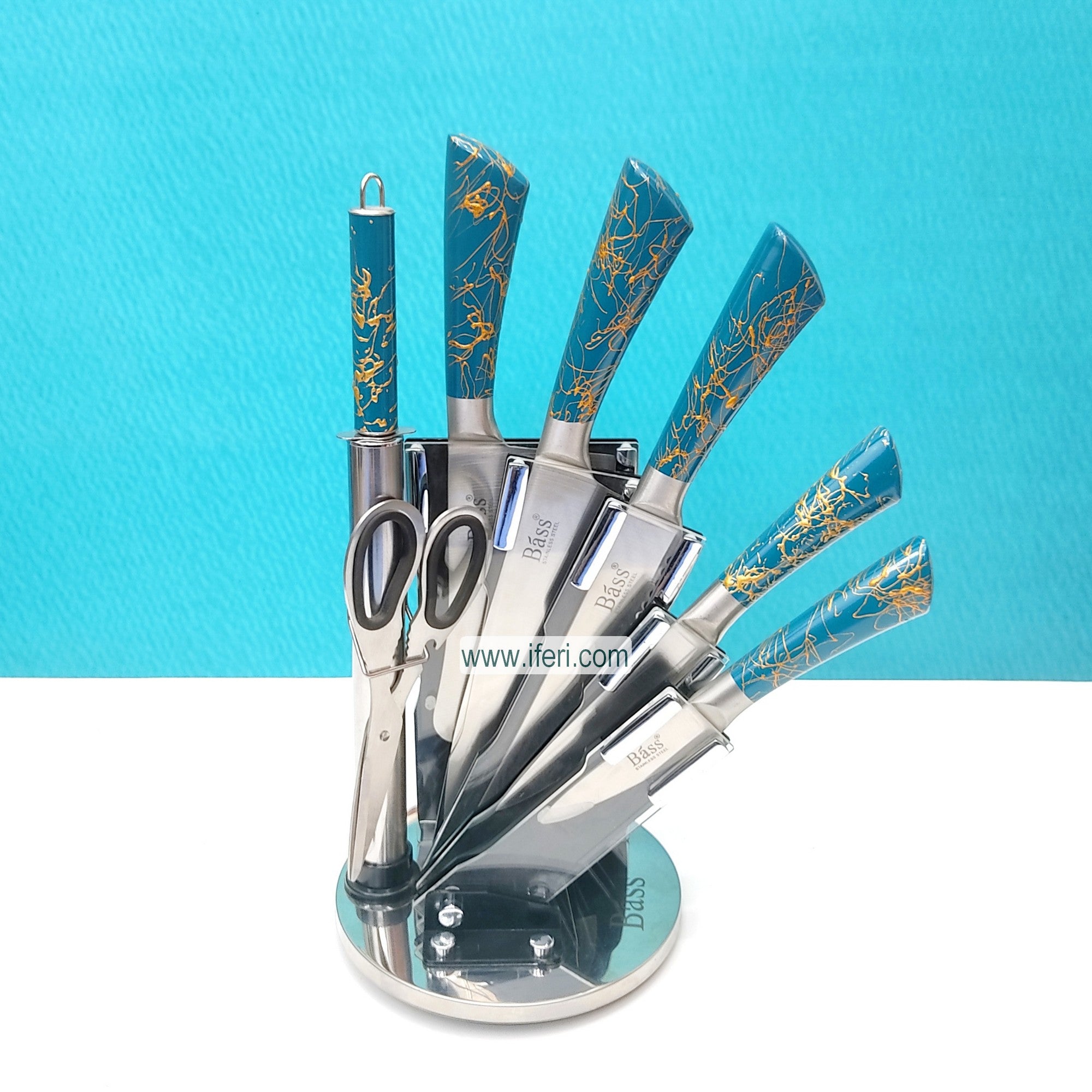 7 pcs Revolving Knife Set with Stand SY6862