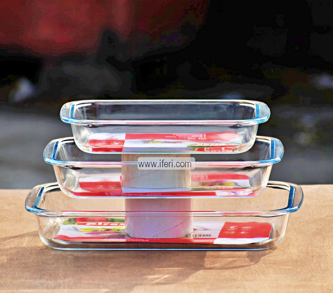 Buy Tempered Glass Casserole Set through Online from iferi.com in Bangladesh