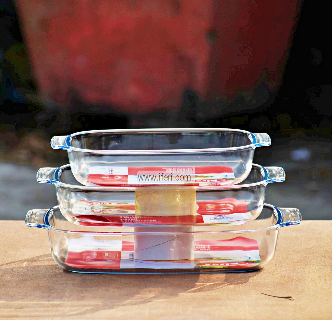 Buy Tempered Glass Casserole Set through Online from iferi.com in Bangladesh