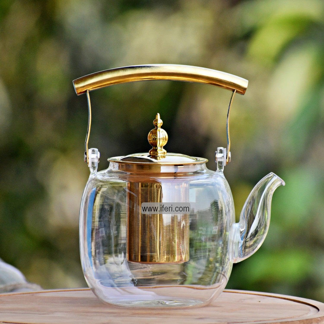1000ml Tempered Glass Tea Pot with Infuser RY0139 Price in Bangladesh - iferi.com