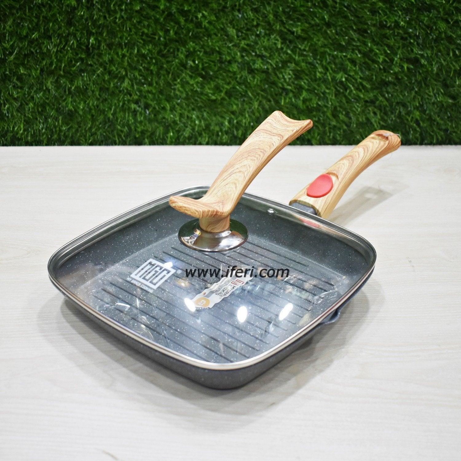 24 cm Non Stick Granite Coating Grill Fry pan With Lid RR6100 Price in Bangladesh - iferi.com