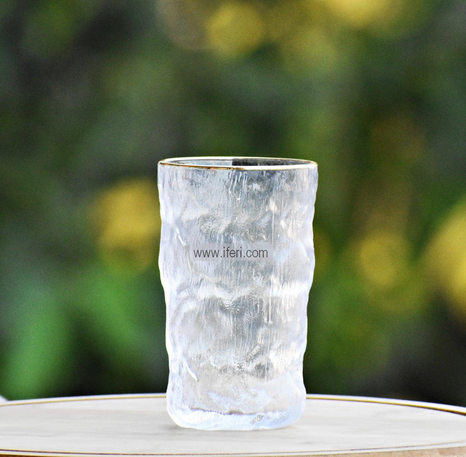 6 pcs Frosted Ice Dew Pattern Water Juice Glass EB0920 Price in Bangladesh - iferi.com