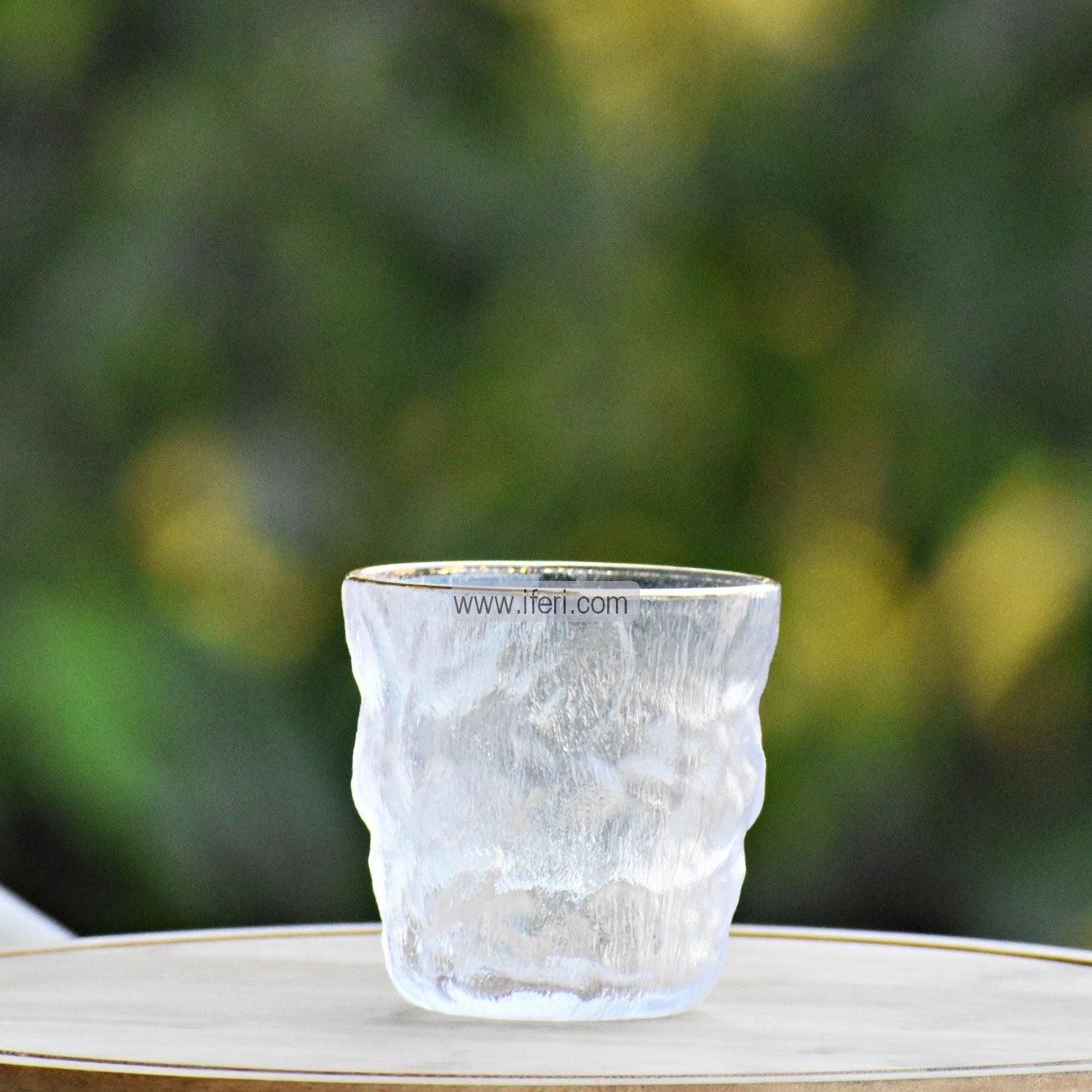 6 pcs Frosted Ice Dew Pattern Water Juice Glass EB0925 Price in Bangladesh - iferi.com