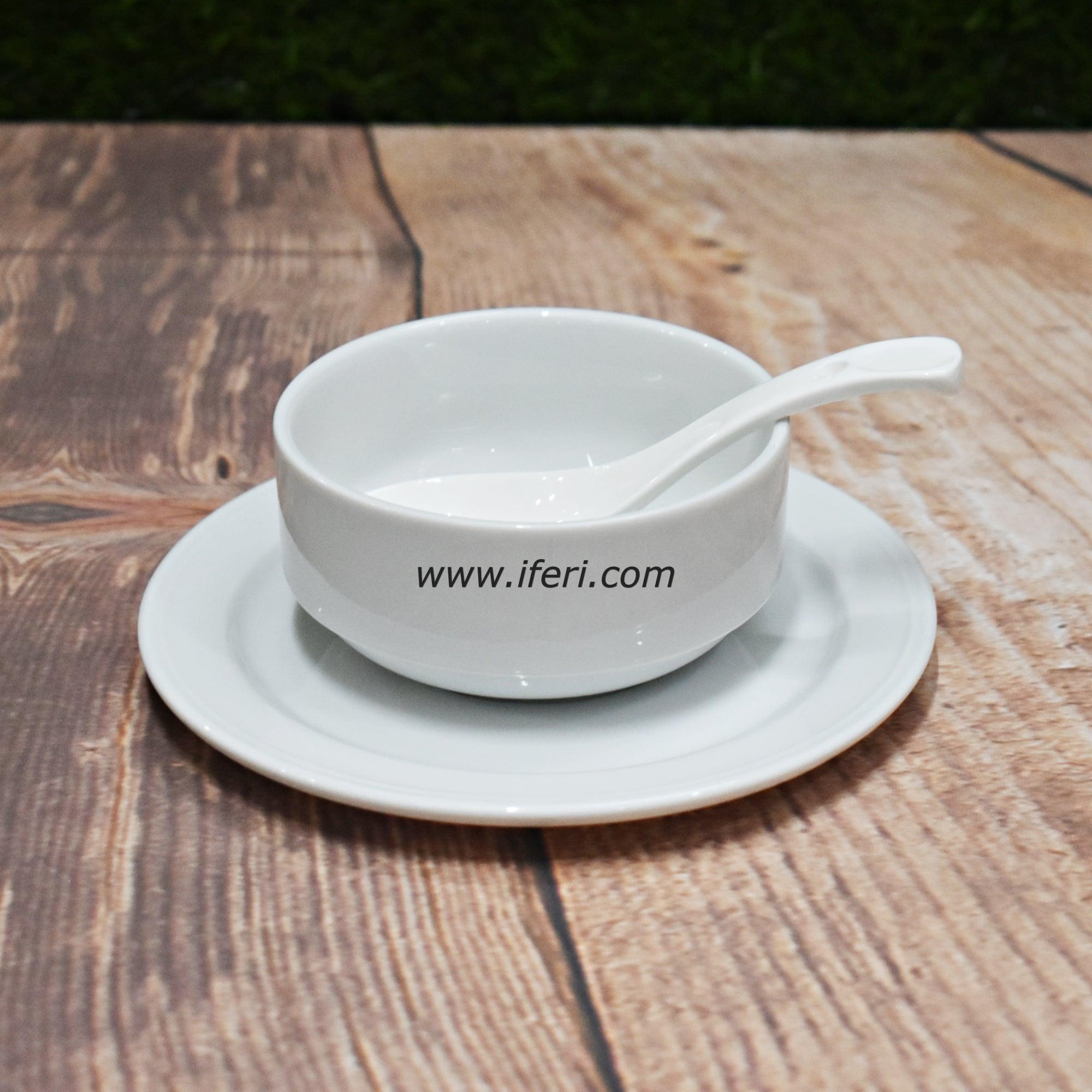 18 pcs White Ceramic Soup Set SN4859 Price in Bangladesh - iferi.com