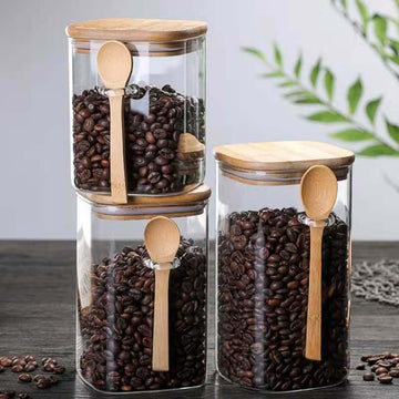 3 Pcs Airtight Glass Cookie Jar Set UT14278 - Price in BD at iferi.com